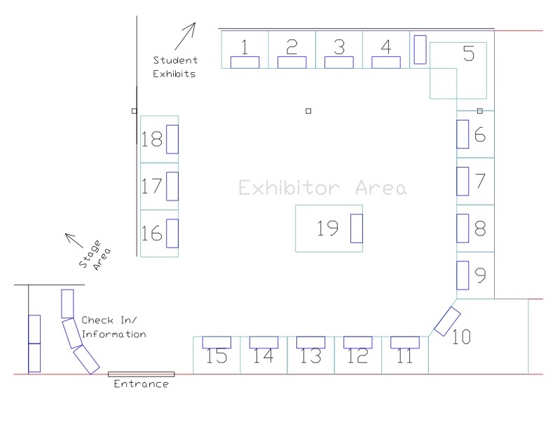 Exhibitor Layout for 2019